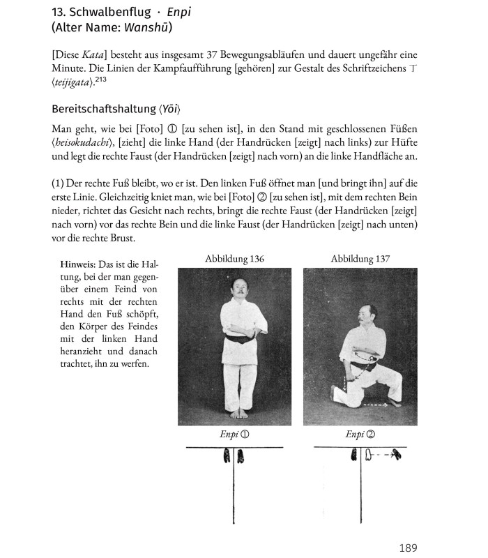 Buch Karatedo Kyohan, Lehrmuster des Weges der leeren Hand, Funakoshi Gichin, deutsch