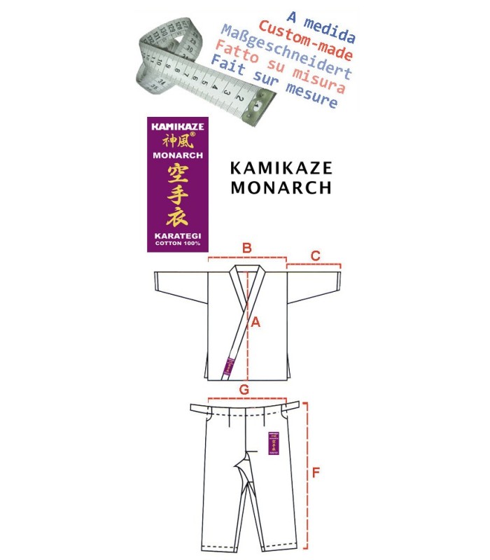 Kamikaze Karategi MONARCH - Maßgeschneidert