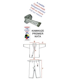 Karategui Kamikaze modelo PREMIER-KATA WKF hecho a medida