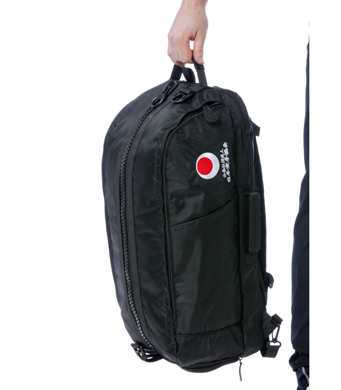 Sporttasche und Rucksack TOKAIDO - JKA für Karate, 70 x 30 x 25 cm, schwarz