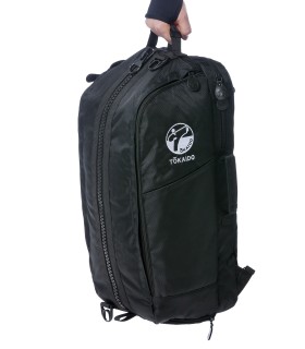 Sporttasche und Rucksack TOKAIDO für Karate, 70 x 30 x 25 cm, schwarz