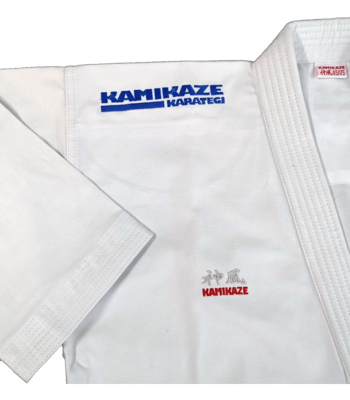 Karategi Kamikaze modelo PREMIER-KATA WKF, VERMELHO ou AZUL