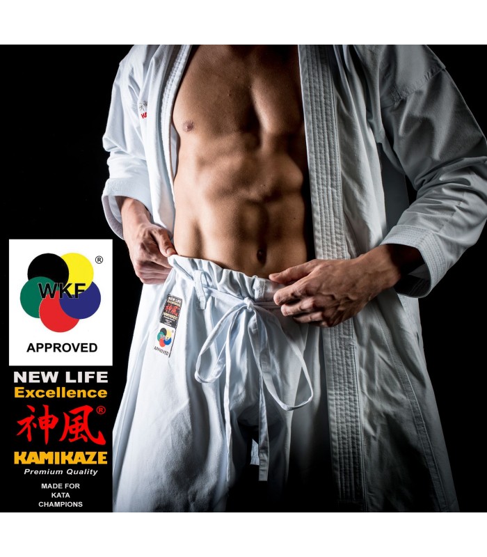 Karategi Kamikaze NEW LIFE EXCELLENCE KATA WKF Approved, ROSSO o BLU