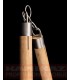 SANSETSUKON KAMIKAZE PROFESSIONAL KOBUDO, chaîne en acier inoxydable, fait main en UE, bois de chêne