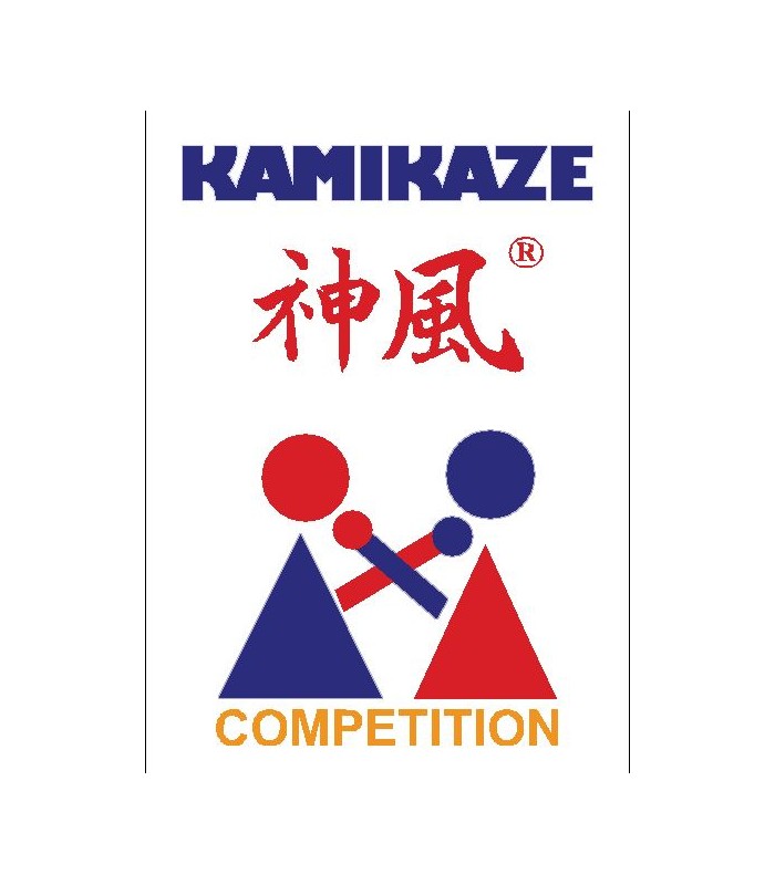 KAMIKAZE competition belt RED color cotton, WKF APPROVED