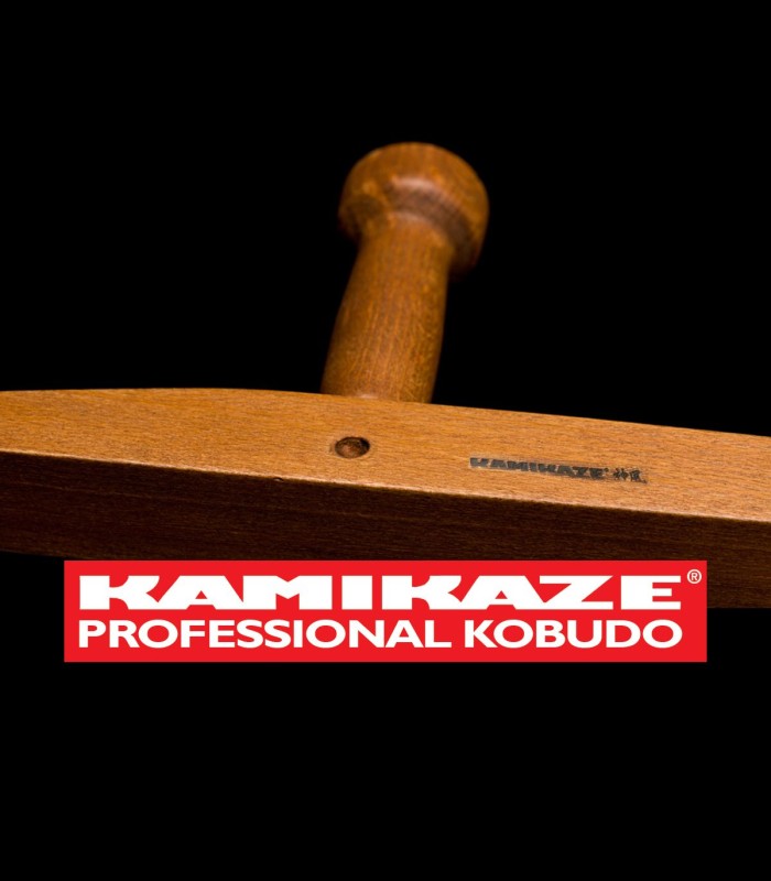 TONFA KAMIKAZE PROFESSIONAL KOBUDO, aus Eichenholz handgearbeitet, eckig, Paar