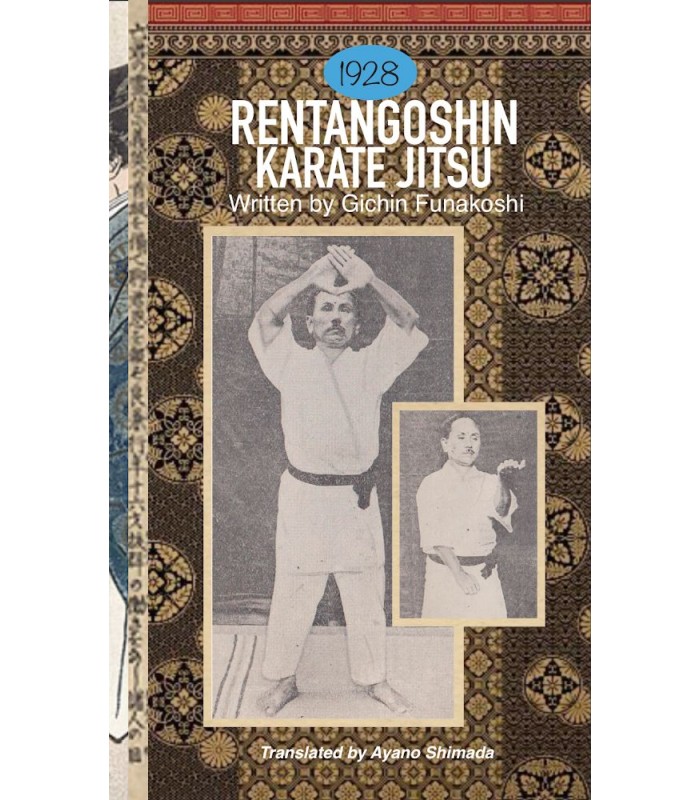 Libro RENTANGOSHIN KARATE JITSU (1928), Gichin FUNAKOSHI, copertina rigida, inglese