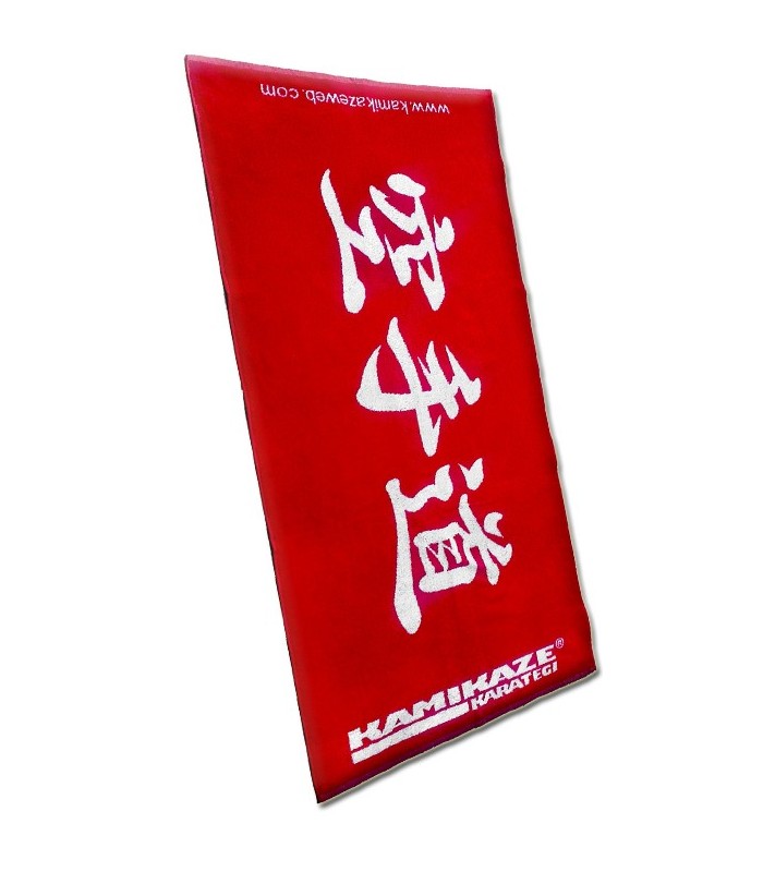 SERVIETTE DE BAIN KARATE-DÔ de KAMIKAZE, rouge