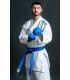 Kimono Tokaido Kumite Master K1 REVERSIBLE, épaules brodées en rouge et bleu