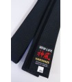 Ceinture Noire KAMIKAZE coton qualité Premium EXTRA GROSSE