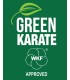 Tatami Karate Green homologué WKF, type puzzle 100 x 100 x 2 cm, ROUGE-BLEU, réversible