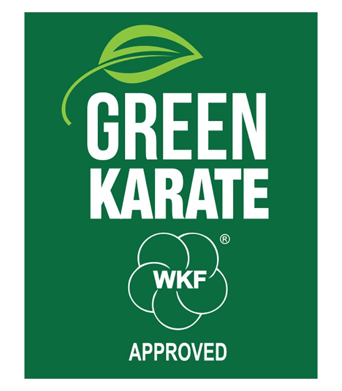 Tatami Karate Green homologué WKF, type puzzle 100 x 100 x 2 cm, ROUGE-BLEU, réversible