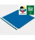 Tatami Karate Green WKF Approved, Jigsaw Mat 100 x 100 x 2 cm, RED-BLUE reversible