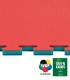 Tatami puzle especial Green Karate Homologado WKF 100 x 100 x 2 cm, ROJO-AZUL, reversible