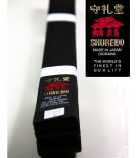 Silk-satin BLACK BELT SHUREIDO