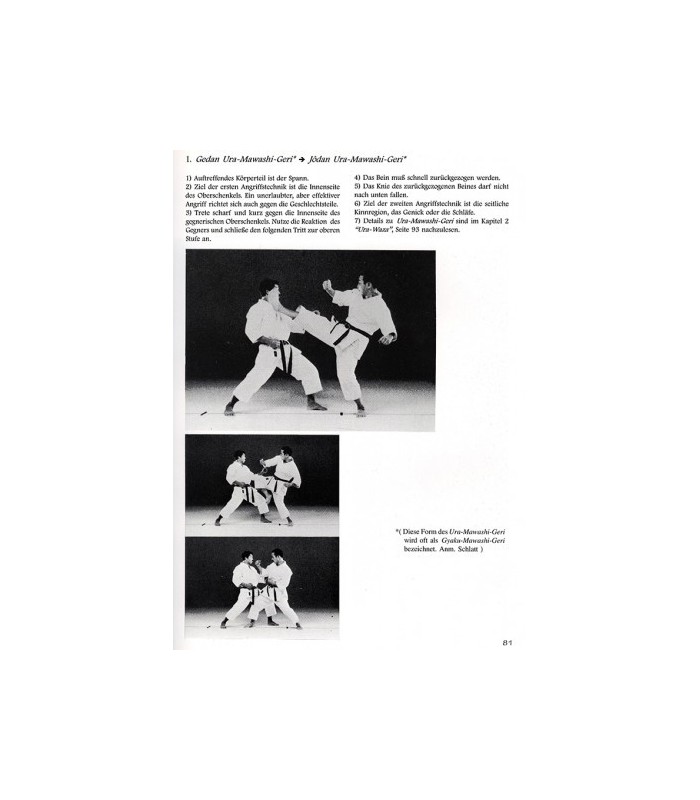 Livro Kumite in Perfektion, Masahiko TANAKA, alemão