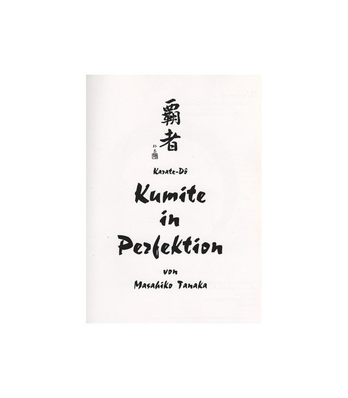 Livro Kumite in Perfektion, Masahiko TANAKA, alemão