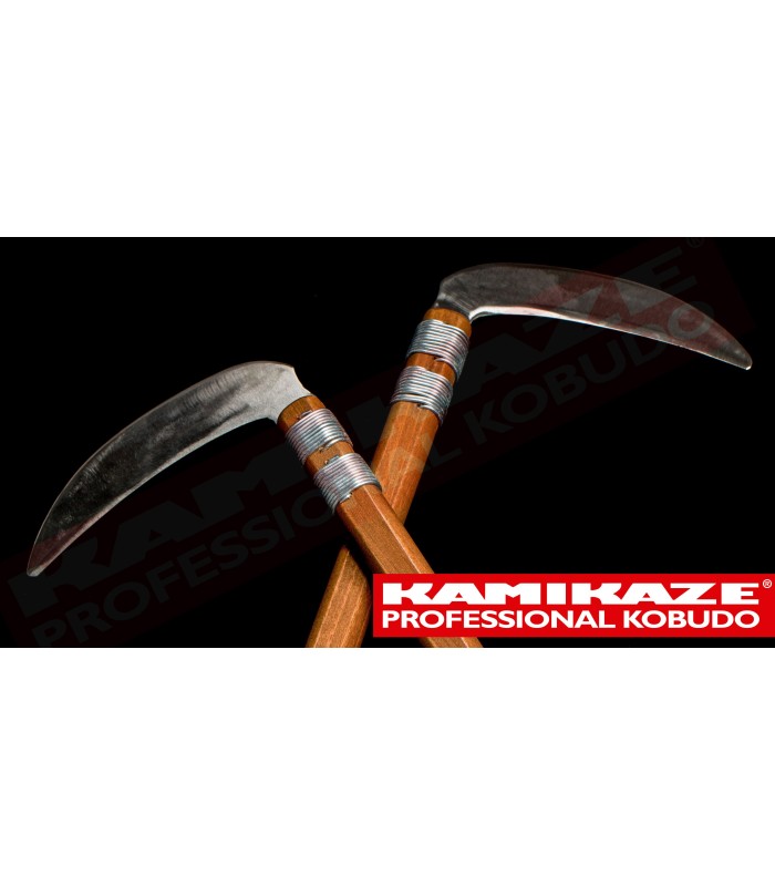 KAMA KAMIKAZE PROFESSIONAL KOBUDO, roble con hojas de acero inoxidable, pareja