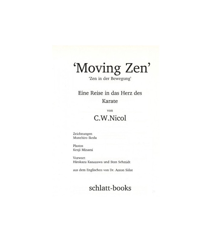 Livro Zen in der Bewegung - Moving Zen, C.W. Nicol, alemão