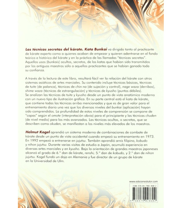 Libro Las técnicas secretas del kárate KATA BUNKAI, H. Kogel, 6º Dan, español