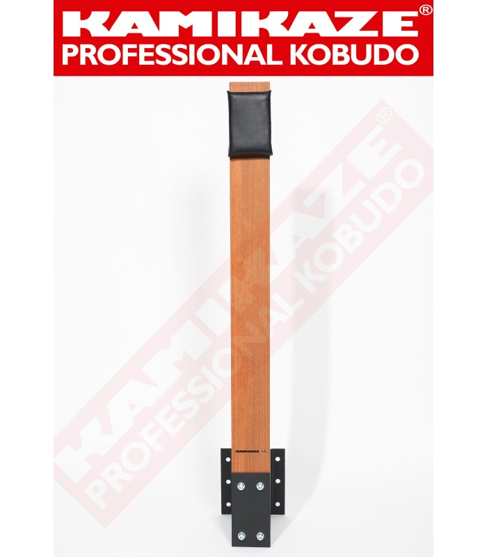 MAKIWARA KAMIKAZE PROFESSIONAL complet pour fixation au MUIR, bois et coussin de frappe