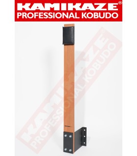 MAKIWARA KAMIKAZE PROFESSIONAL completo para fijación a la PARED, madera y cojín de golpeo