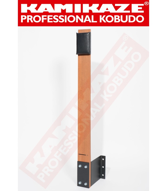 MAKIWARA KAMIKAZE PROFESSIONAL complet pour fixation au MUIR, bois et coussin de frappe