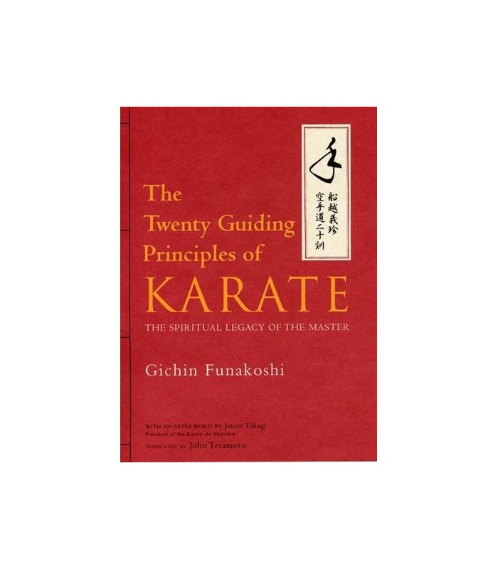 Livre FUNAKOSHI Twenty Guiding Principles of Karate, anglais.