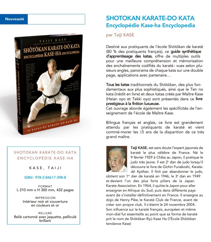 Livro Enciclopédia SHOTOKAN KARATE-DO KATA Kase-ha