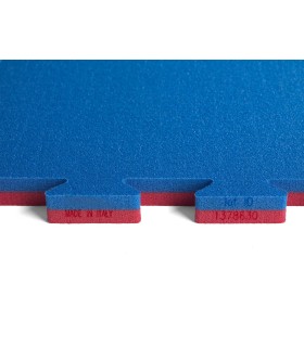Tatami ECONÓMICO puzzle 100 x 100 x 2,2 cm, ROSSO-BLU, reversibile