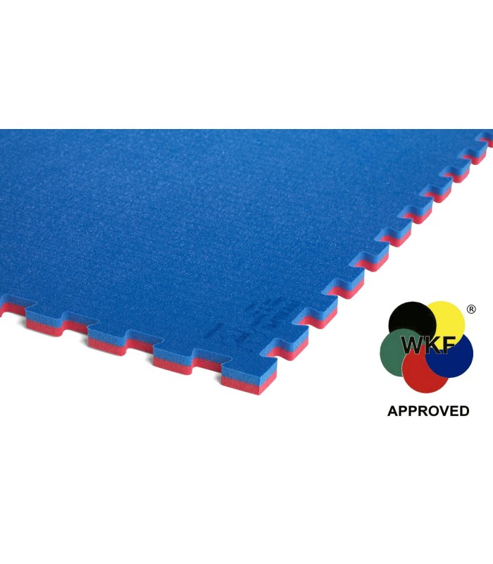 Tatami, special for Karate WKF Approved, Jigsaw Mat 100 x 100 x 2 cm, RED-BLUE reversible