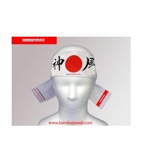 Hachimaki (Japanese Forehead band) Kamikaze - Rising Sun, WHITE, 7 x 110 cm