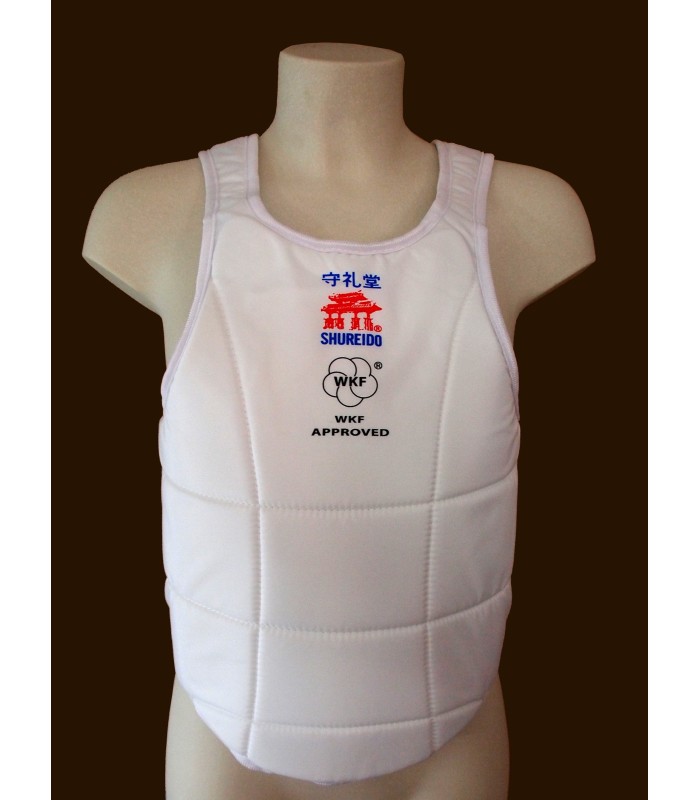 Plastron blanc WKF - Compétition