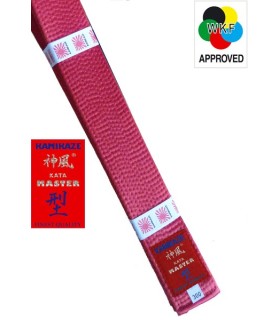Cinturón Kamikaze modelo Kata Master - WKF color rojo