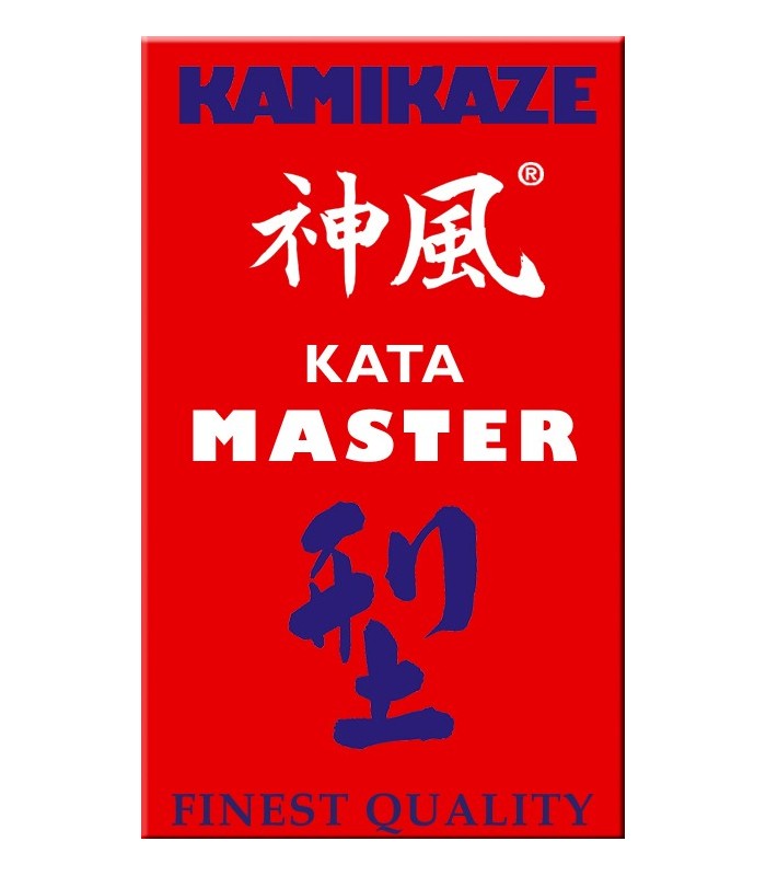 KAMIKAZE RED competition belt "KATA-MASTER" SILK-SATIN, WKF APPROVED 
