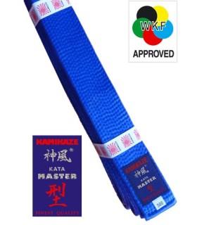 Cinturón Kamikaze modelo Kata Master - WKF color azul