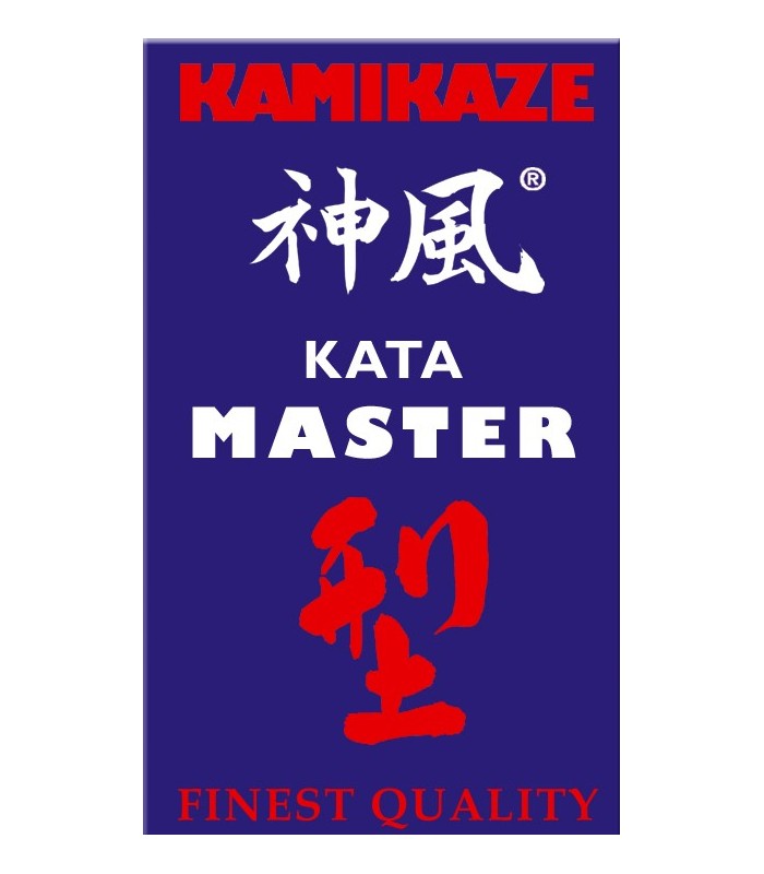 KAMIKAZE BLUE competition belt "KATA-MASTER" SILK-SATIN, WKF APPROVED 