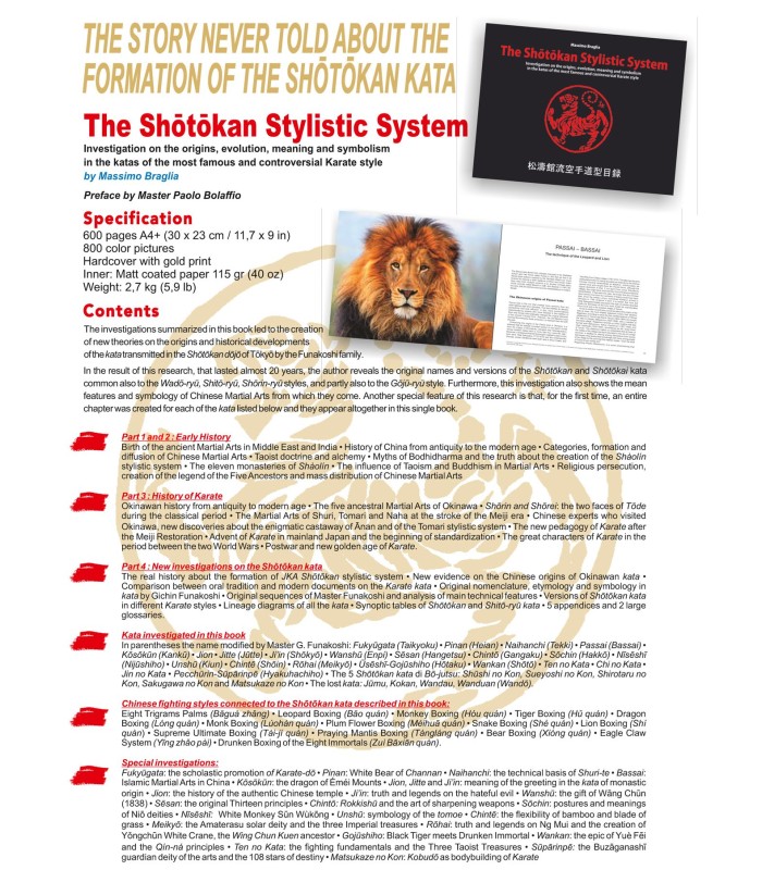 Buch The Shotokan Stylistic System, Massimo Braglia, Englisch