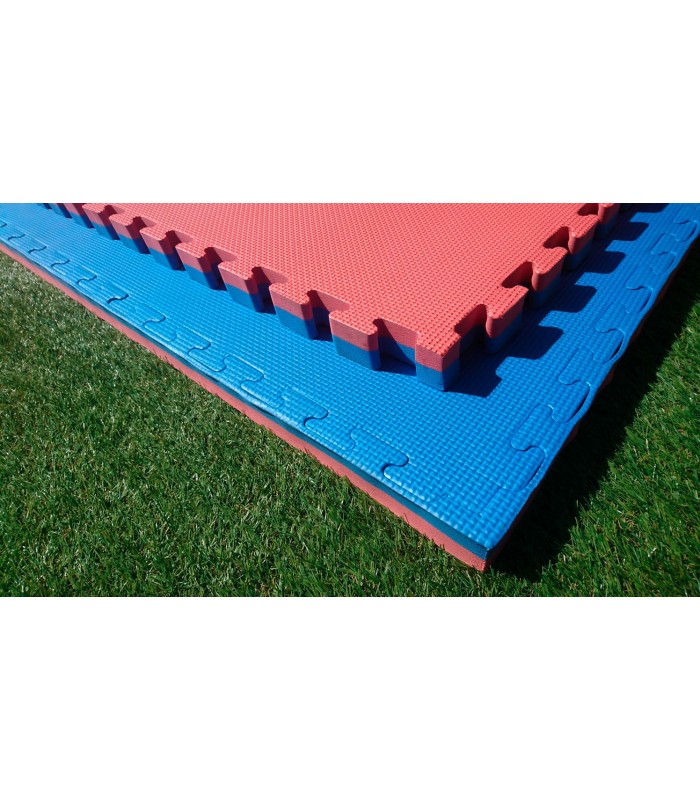 Tatami BASIC, Jigsaw puzzle mat 100 x 100 x 2 cm, RED-BLUE reversible