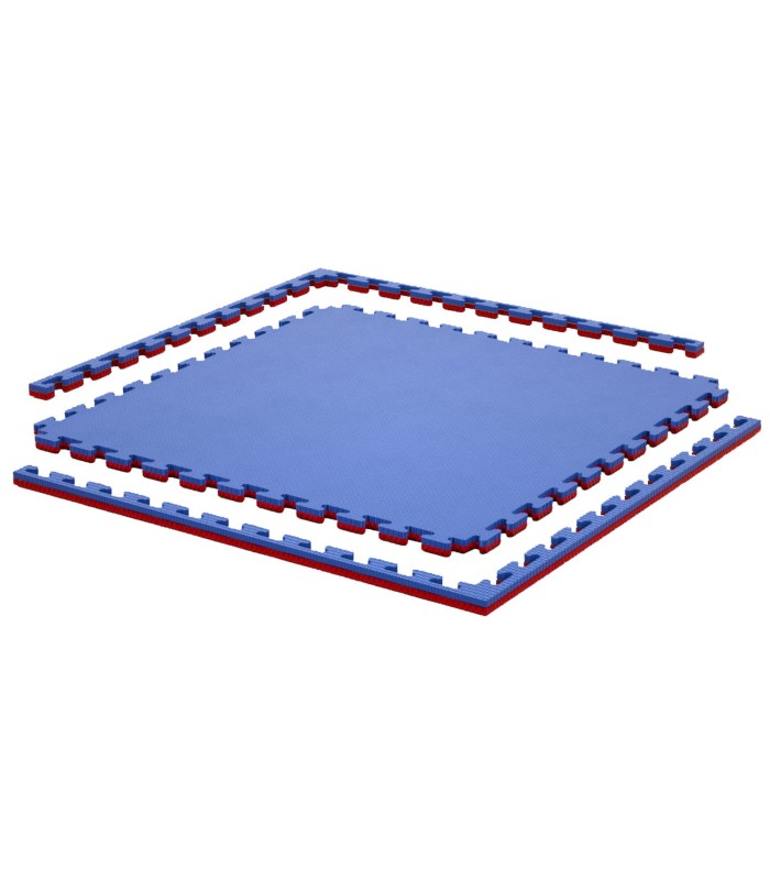 Tatami BASIC, Jigsaw puzzle mat 100 x 100 x 2 cm, RED-BLUE reversible