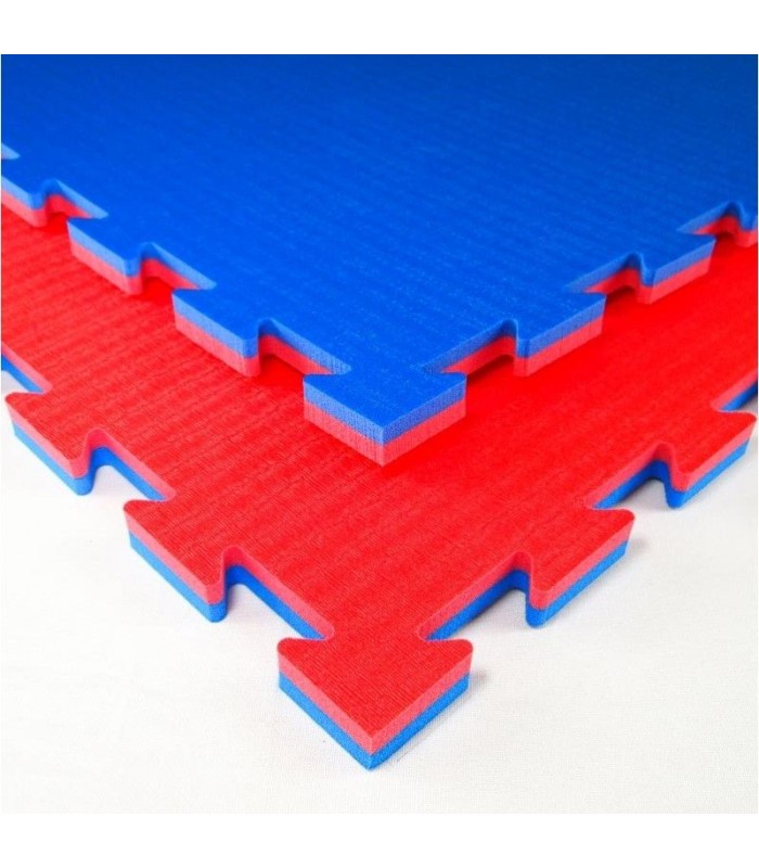 Tatami, special for Karate, Jigsaw Mat 100 x 100 x 2 cm, RED-BLUE reversible